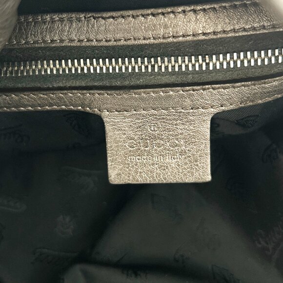 GUCCI Hysteria Fold-over Metallic Hobo Bag - Picture 11 of 14